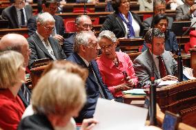 French Politics Address Questions At Senate - Paris