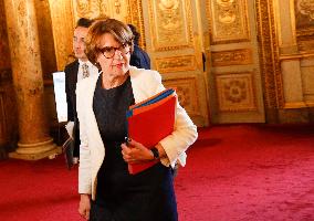 French Politics Address Questions At Senate - Paris