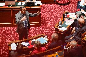 French Politics Address Questions At Senate - Paris