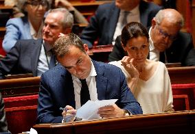French Politics Address Questions At Senate - Paris