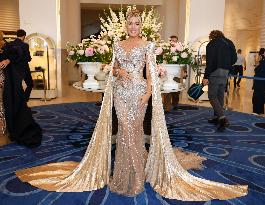 Cannes Hofit Golan is going out Hotel Martinez to attend a screening MP