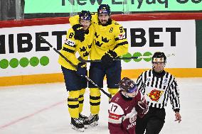 ICE HOCKEY WC LATVIA-SWEDEN