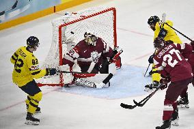 ICE HOCKEY WC LATVIA-SWEDEN