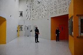 Macron And Darmanin Visit High-Security Prison Site - Northern France