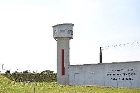 Macron And Darmanin Visit High-Security Prison Site - Northern France