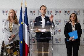 Committee of Inquiry into prevention of violence in schools gives a press conference - Paris RL