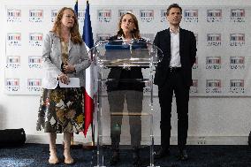 Committee of Inquiry into prevention of violence in schools gives a press conference - Paris RL