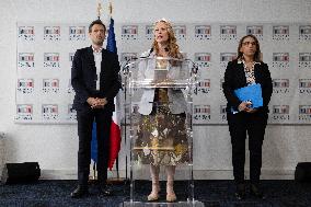 Committee of Inquiry into prevention of violence in schools gives a press conference - Paris RL