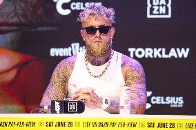 Jake Paul and Julio Cesar Chavez Jr Face Off at Press Conference - Hollywood