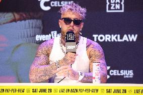 Jake Paul and Julio Cesar Chavez Jr Face Off at Press Conference - Hollywood