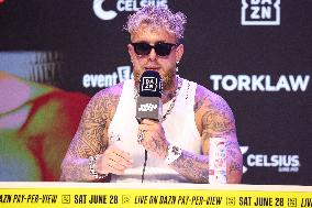 Jake Paul and Julio Cesar Chavez Jr Face Off at Press Conference - Hollywood