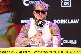 Jake Paul and Julio Cesar Chavez Jr Face Off at Press Conference - Hollywood