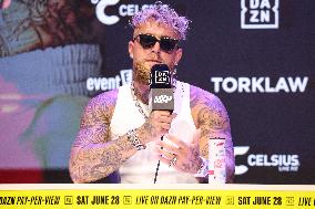 Jake Paul and Julio Cesar Chavez Jr Face Off at Press Conference - Hollywood