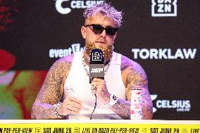 Jake Paul and Julio Cesar Chavez Jr Face Off at Press Conference - Hollywood
