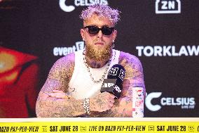 Jake Paul and Julio Cesar Chavez Jr Face Off at Press Conference - Hollywood