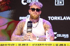 Jake Paul and Julio Cesar Chavez Jr Face Off at Press Conference - Hollywood