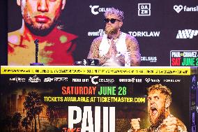 Jake Paul and Julio Cesar Chavez Jr Face Off at Press Conference - Hollywood