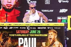 Jake Paul and Julio Cesar Chavez Jr Face Off at Press Conference - Hollywood