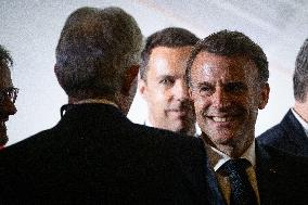 Global Markets Conference Attended by Emmanuel Macron - Romainville