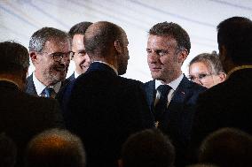 Global Markets Conference Attended by Emmanuel Macron - Romainville