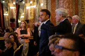 Global Markets Conference Attended by Emmanuel Macron - Romainville