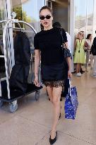 Cannes Shanina Shaik out Hotel Martinez MP