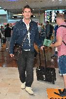 Cannes Claes Bang At Nice Airport JR