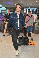 Cannes Claes Bang At Nice Airport JR