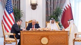 President Trump Visits Qatar