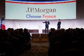 Global Markets Conference Attended by Emmanuel Macron - Paris