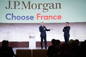 Global Markets Conference Attended by Emmanuel Macron - Paris