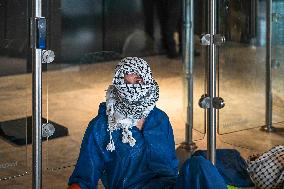 Protesters Occupy Maersk HQ - Rotterdam