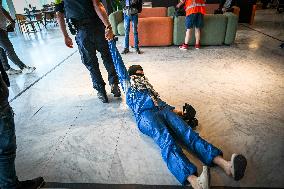 Protesters Occupy Maersk HQ - Rotterdam