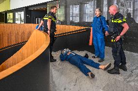 Protesters Occupy Maersk HQ - Rotterdam
