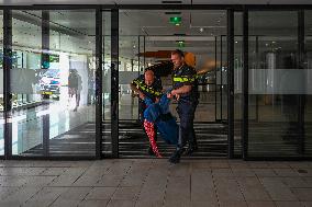 Protesters Occupy Maersk HQ - Rotterdam