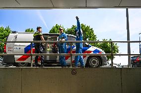 Protesters Occupy Maersk HQ - Rotterdam