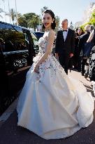 Cannes Elaine Zhong Chuxi is going out Hotel Martinez MP