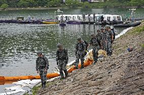 Search operation after Japan defense force jet's crash