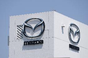 Mazda signage and logo