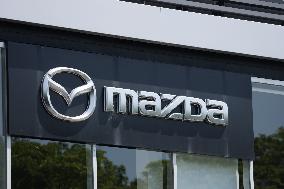 Mazda signage and logo
