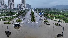 Rainstorm Red Alert in Liuzhou