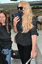 Cannes Jerry Hall At Nice Airport JR