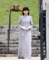 Japan's Princess Kako visits imperial graveyard