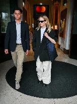Cannes - Alba Rorhwacher Leaves the Majestic Hotel