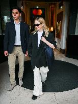 Cannes - Alba Rorhwacher Leaves the Majestic Hotel