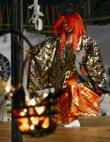 Traditional outdoor Noh play in Nara