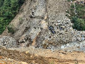 Rescue Operations Underway Following Landslide - Vietnam