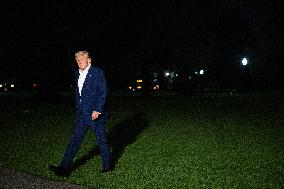 President Trump Arrives at the White House