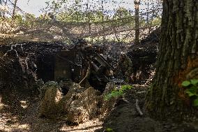 Ukrainian Servicemen Fire KS-19 Near Kharkiv