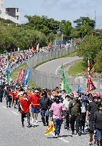 Okinawa peace march